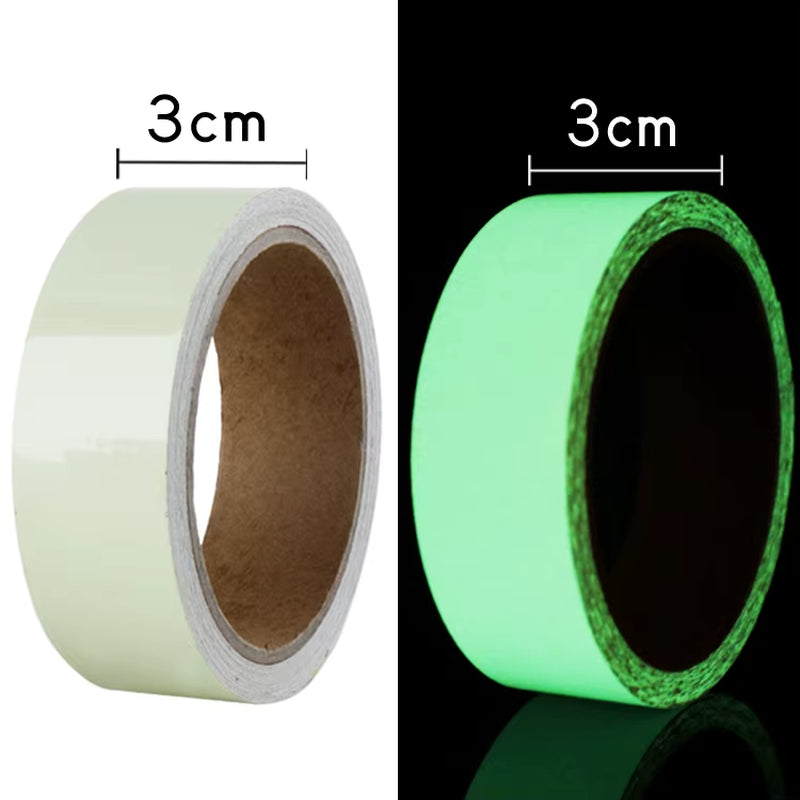Luminous Fluorescent Night Self-Adhesive Glow in the Dark Sticker Tape Safety Security Home Decoration Warning Adhesive Tape