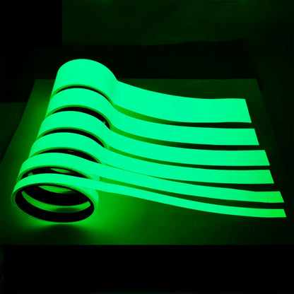 Luminous Fluorescent Night Self-Adhesive Glow in the Dark Sticker Tape Safety Security Home Decoration Warning Adhesive Tape