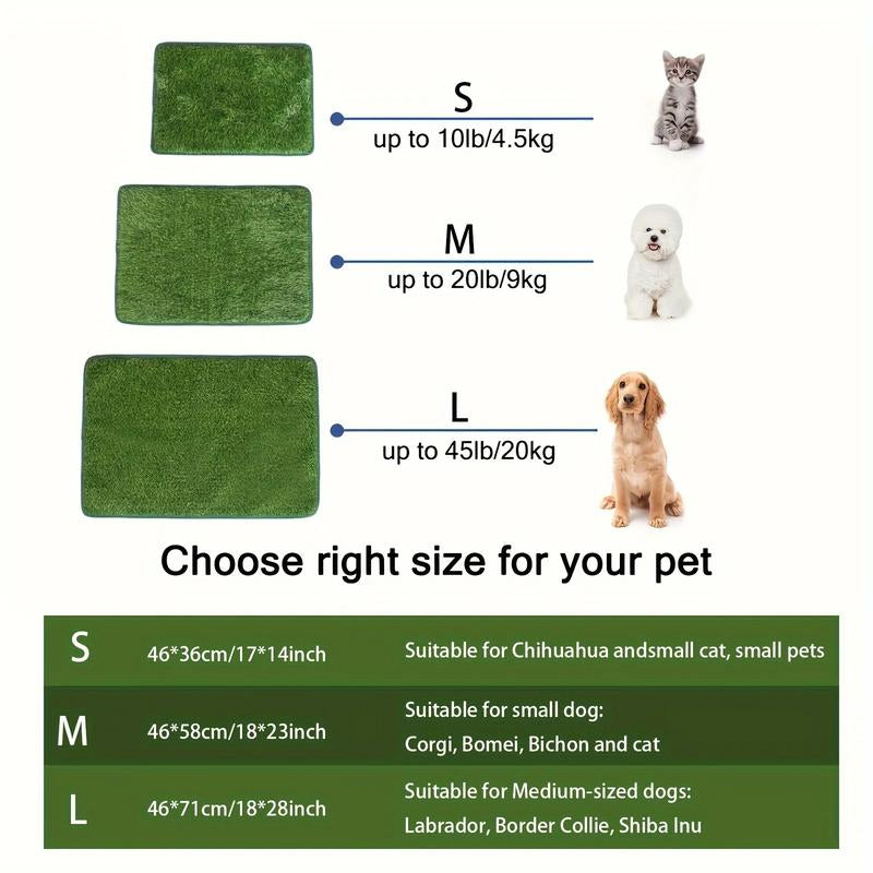 Ultimate Washable Dog Grass Mat - Reusable, Odor-Control Artificial Lawn for Pet Training, Easy-Clean Pee Pad Non-Slip Backing