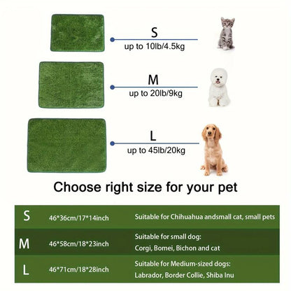 Ultimate Washable Dog Grass Mat - Reusable, Odor-Control Artificial Lawn for Pet Training, Easy-Clean Pee Pad Non-Slip Backing