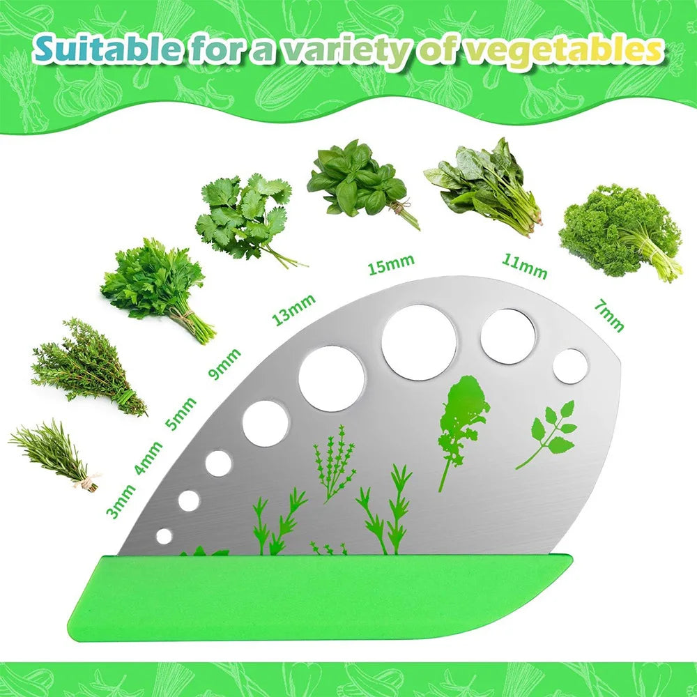Herb Scissors Stainless Steel 5 Blade Kitchen Shears Household Vegetable Cutter with Cover Multifunctional Kitchen Gadgets