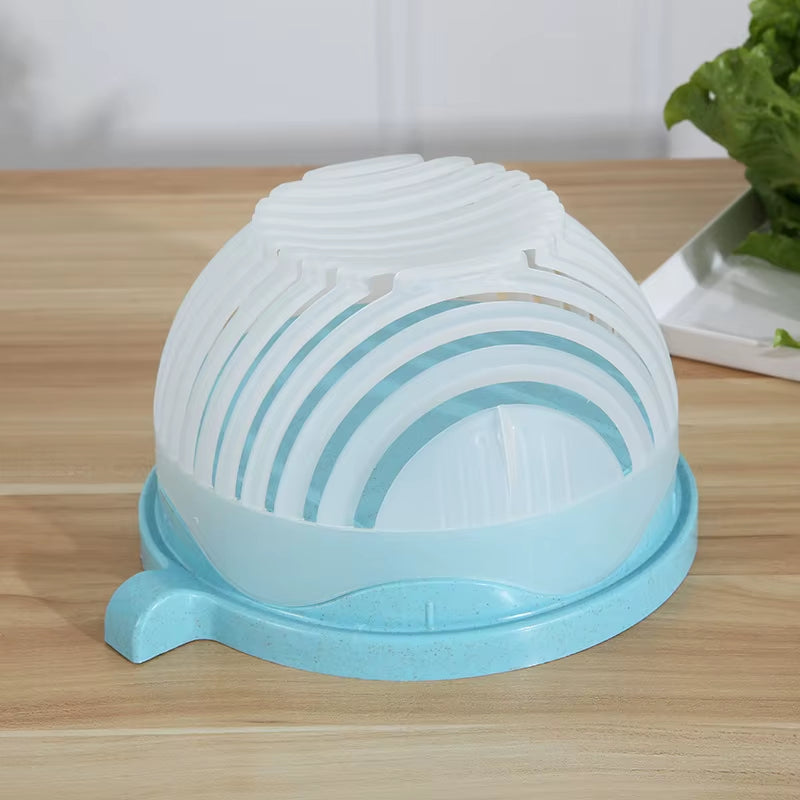 1PC Vegetable Salad Cutter Cutting Bowl Chopper for Vegetable Slicecut Fruit Salad Kitchen Tools Accessorie Gadgets Kitchen Item