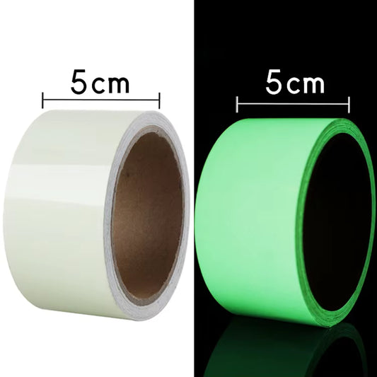 Luminous Fluorescent Night Self-Adhesive Glow in the Dark Sticker Tape Safety Security Home Decoration Warning Adhesive Tape