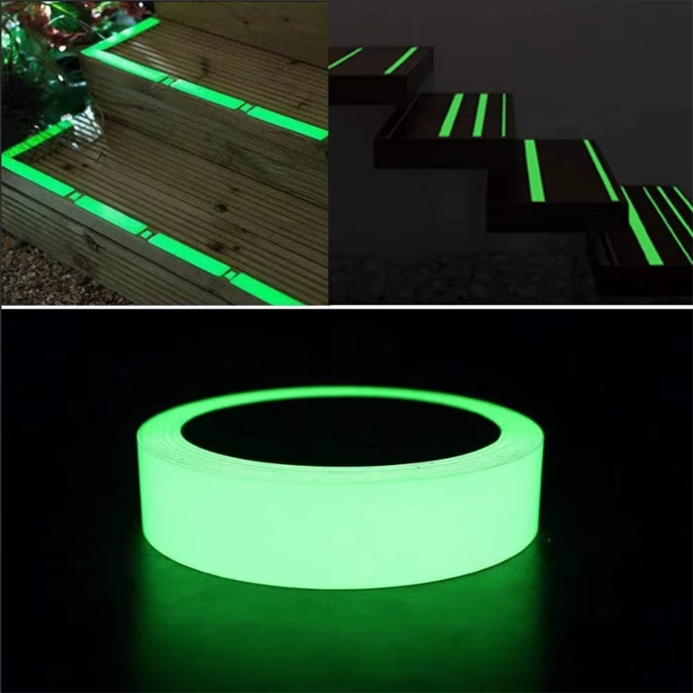Luminous Fluorescent Night Self-Adhesive Glow in the Dark Sticker Tape Safety Security Home Decoration Warning Adhesive Tape