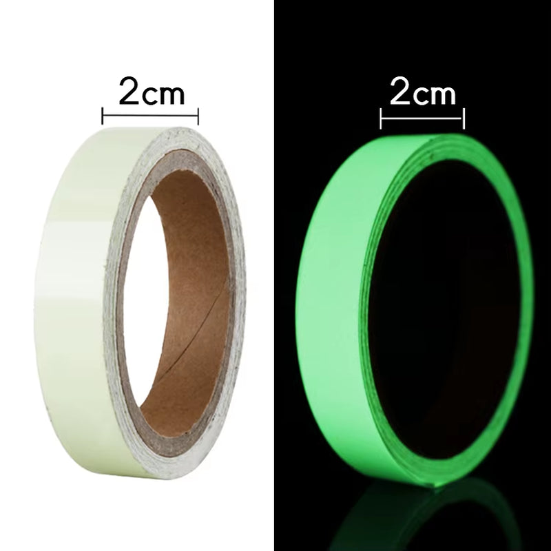 Luminous Fluorescent Night Self-Adhesive Glow in the Dark Sticker Tape Safety Security Home Decoration Warning Adhesive Tape