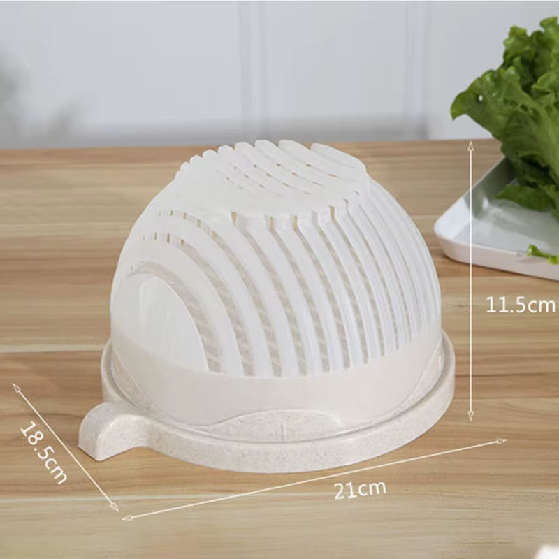 1PC Vegetable Salad Cutter Cutting Bowl Chopper for Vegetable Slicecut Fruit Salad Kitchen Tools Accessorie Gadgets Kitchen Item