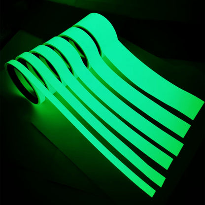 Luminous Fluorescent Night Self-Adhesive Glow in the Dark Sticker Tape Safety Security Home Decoration Warning Adhesive Tape