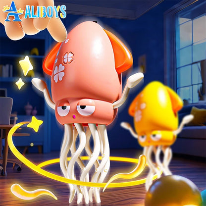 Electronic Dancing Octopus Auto-Avoid Crawling Octopus Dancing Animal Interactive Educational Sensory Toy Kid Birthday Gift